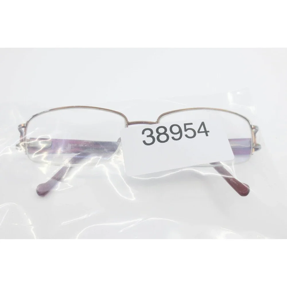 Candie's CL 731 Eyeglasses Bronze Burgundy Semi-Rimless Rectangular Frames 53-17